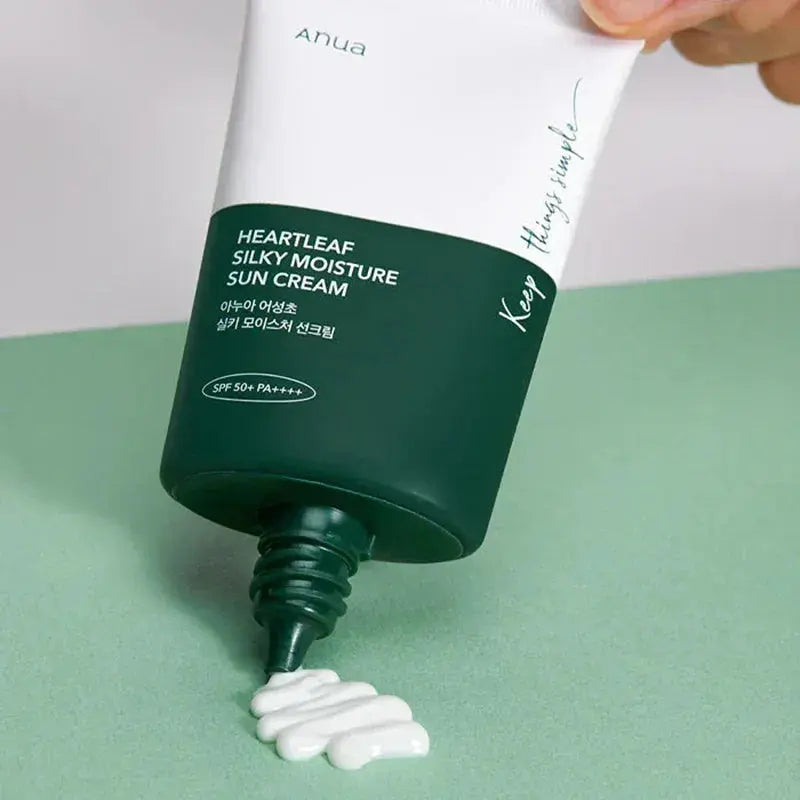Anua Heartleaf Silky Moisture Sunscreen - The Fairy Glow
