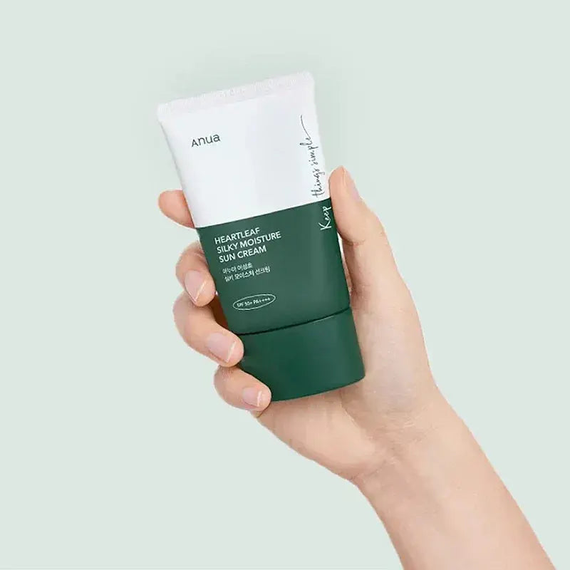 Anua Heartleaf Silky Moisture Sunscreen - The Fairy Glow